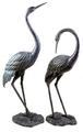 31291 Bronze Garden Cranes Pair Medium