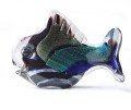 Small Dichroic Black Fish - Infinity Art Glass
