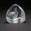 Mats JonassonHare Etched CrystsalSculpture MJ 33552