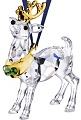 Swarovski Reindeer Gold Ornament -Retired