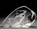Mats Jonasson Crystal Killer Whales Crystal Sculpture