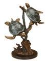 Bronze Sea Turtle Duet
