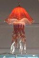 Orange Glass Jellyfish Chandelier
