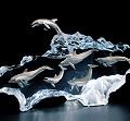 Destiny Dolphins Sculpture by Kitty Cantrell