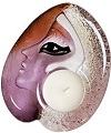 Athena  Purple- Mats Jonasson Crystal Candlelight  MJ 69004