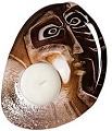 Ideo Brown- Mats Jonasson Crystal Candlelight Tealite holder 69006
