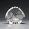 Mats Jonasson Cutey Cat  Crystal Etched Sculpture MJ 33729