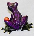 Barry Stein Purple Bugsy Frog Sculpture