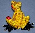 Barry Stein Yellow Bugsy Frog Sculpture