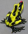 Yellow 'Don't Bug Me' Bronze Frog Sculpture by Barry Stein