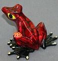 Candy-Red Bugsy Frog Sculpture