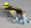 Yellow-Blue Bugsy Barry Stein Frog Sculpture