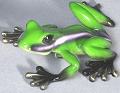 Lime-Green Lola Bronze Frog by Barry Stein