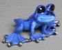 Blue Dezerae Frog -Small -Bronze Sculpture by Barry Stein