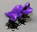 Multicolor-Purple Dezerae Bronze Frog, large-by Barry Stein