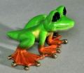 Multicolor-Lime Dezerae Bronze Frog, small-by Barry Stein