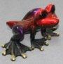 Red-Purple metallic Dezerae Bronze Frog, small