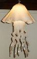 White Single-Dome Glass Jellyfish Chandelier