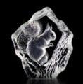 Mats Jonasson Squirrel- Miniature Crystal Etching MJ 88115