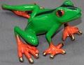 Lime Precious Bronze Frog Sculpture by Barry Stein