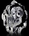 Mats Jonasson Owlet - Miniature Etched Crystal Sculpture MJ 88116
