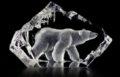 Mats Jonasson Polar Bear - Miniature Glass Etching -MJ 88117