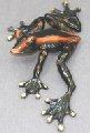 Black Slider Bronze Frog by Barry Stein