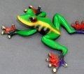 Multicolor-Lime Kookala Bronze Frog by Barry Stein