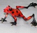 Candy-Red Footloose Bronze Frog by Barry Stein