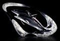 Mats Jonasson  Dolphin Pair- Miniature Crystal Sculpture MJ 88134