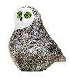 Orient and Flume Snowy Owl Glass Sculpture