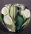 Calla Lily Bowl, White (double layer)