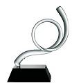 Moving Up - Glass Sculpture