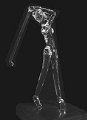 Golfer Female, clear glass sculpture by Townsend