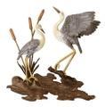 Bronze Cranes Wall Plaque