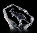 Kangaroo-Miniature Crystal Etching by Mats Jonasson- MJ 88141