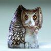 Owl In Color -Etched Crystal by Mats Jonasson-MJ 33924