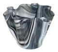 Serviente Glass Black and White Flounce