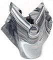 Serviente Glass Black and White Vase, Small