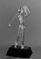 Golf Player Glass Sculpture