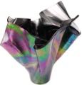 Serviente Glass Black Pearlescent Vase, medium