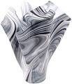 Serviente Glass Black and White Vase, large