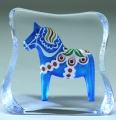 Dalecarlia Horse  Blue, Large, by Mats Jonasson