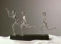 Finish Line Glass Sculpture (3 Runners) - Special Order