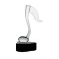 Single Eights Note Glass Sculpture