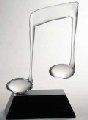 Eights Notes Glass Sculpture, two - Special order