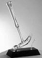Hammer and Nail Up Glass Sculpture - Special order