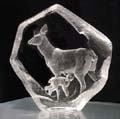 Mats Jonasson Mother Deer with Fawn  SOLD OUT