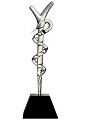 Caduceus Glass Sculpture