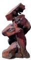 "Converging Plateaus" Redwood Abstract Sculpture by Daryl Stokes